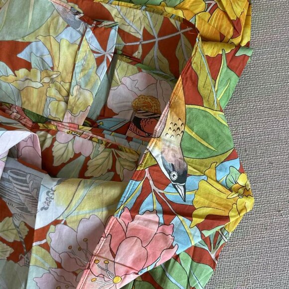 NEW Cara Cara Ruby Midi Dress XS/Small Newberry Tropic Clay Floral Cotton Causal - Picture 9 of 13